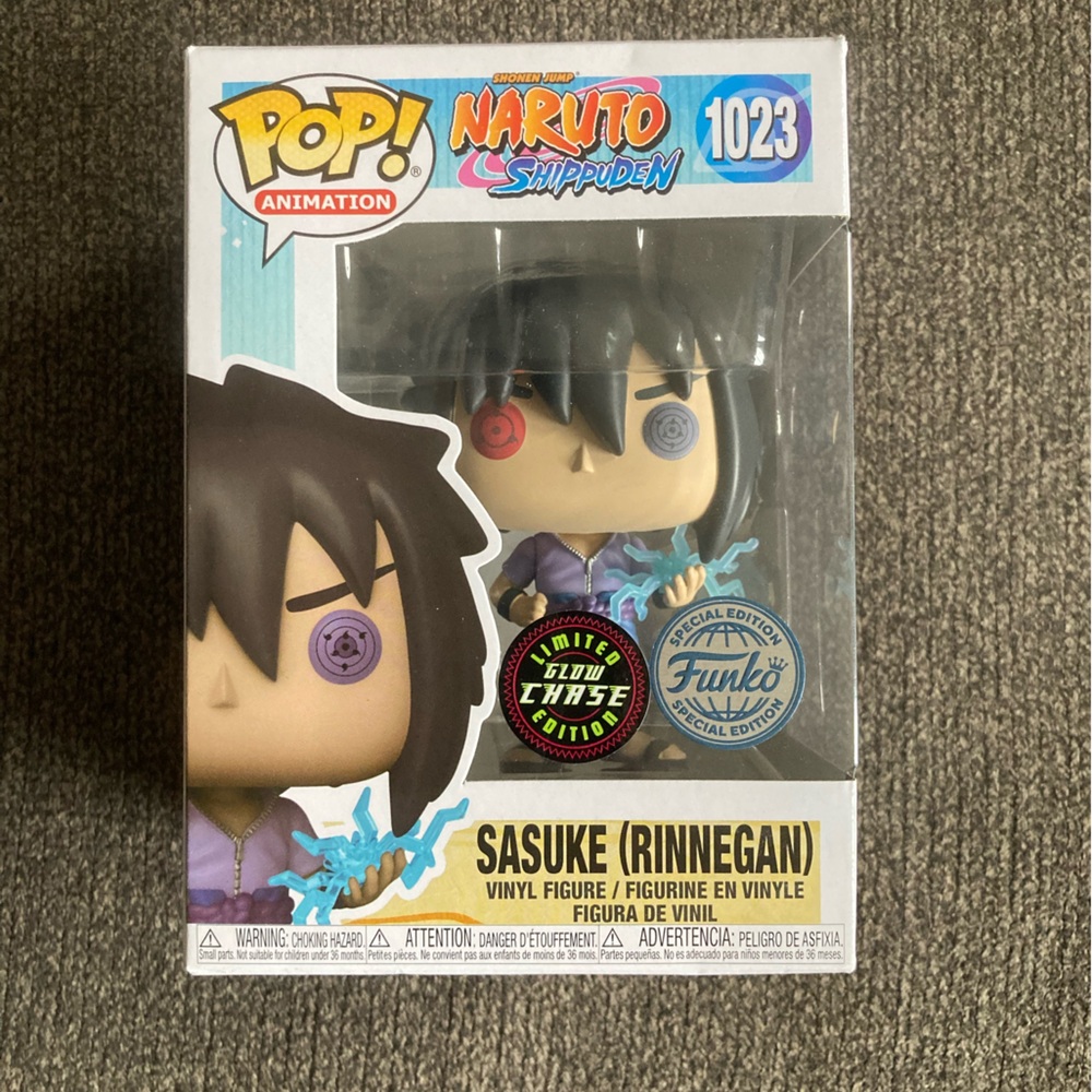 Funko Pop! Naruto Shippuden's SASUKE (Rinnegan) #1023 (Glow CHASE)